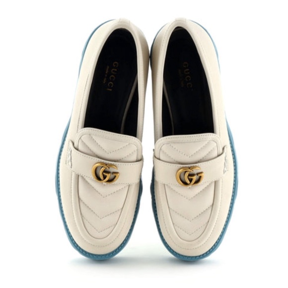 Authentic Gucci Marmont Platform Loafers. - Picture 4 of 6